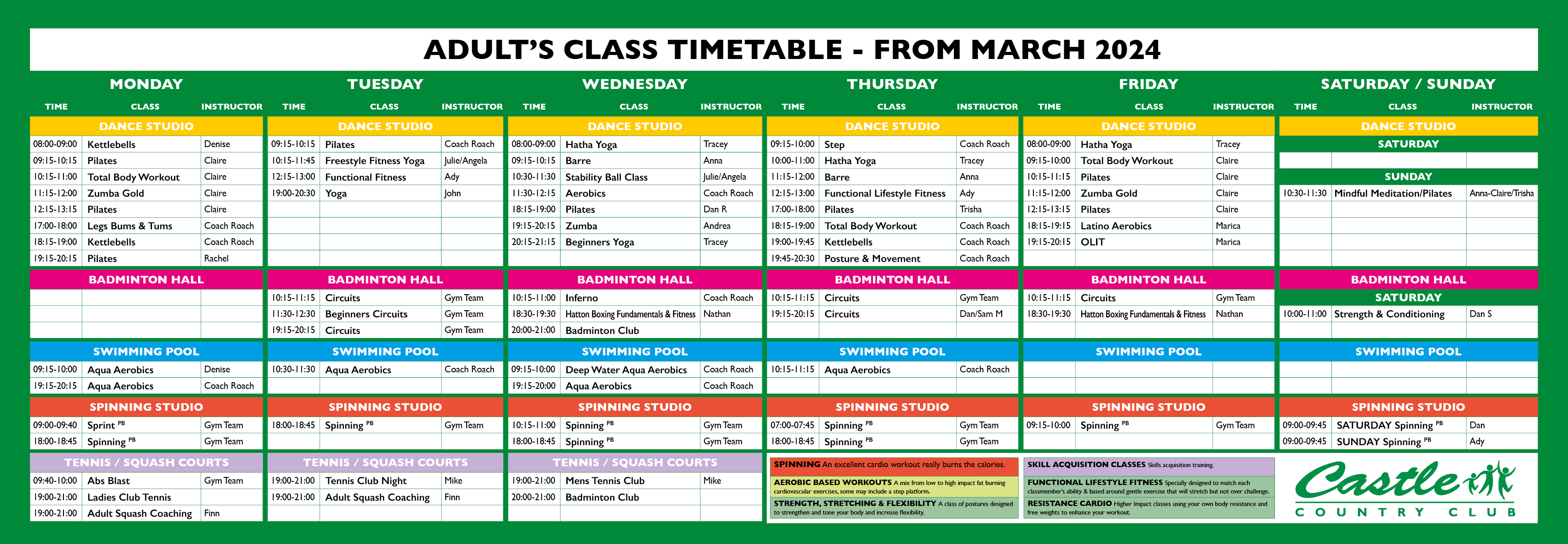 CCC Timetable Adults March 2024