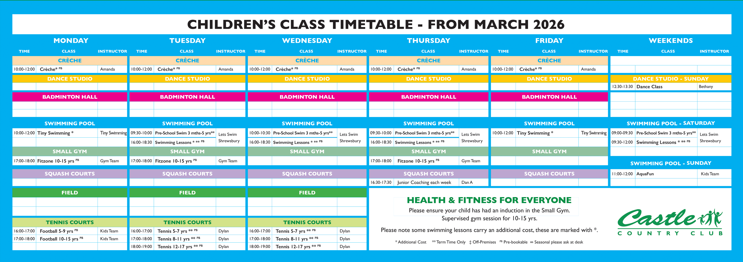 CCC Timetable Kids Nov 2025