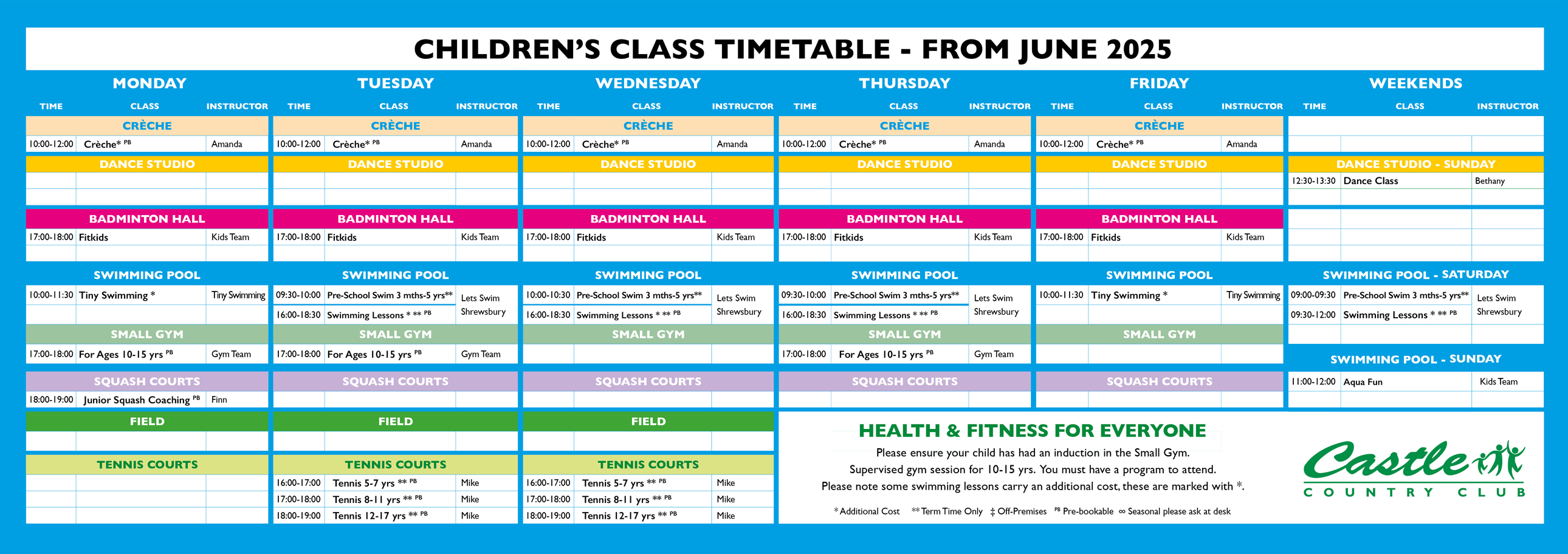 CCC Timetable Kids Jun 2025