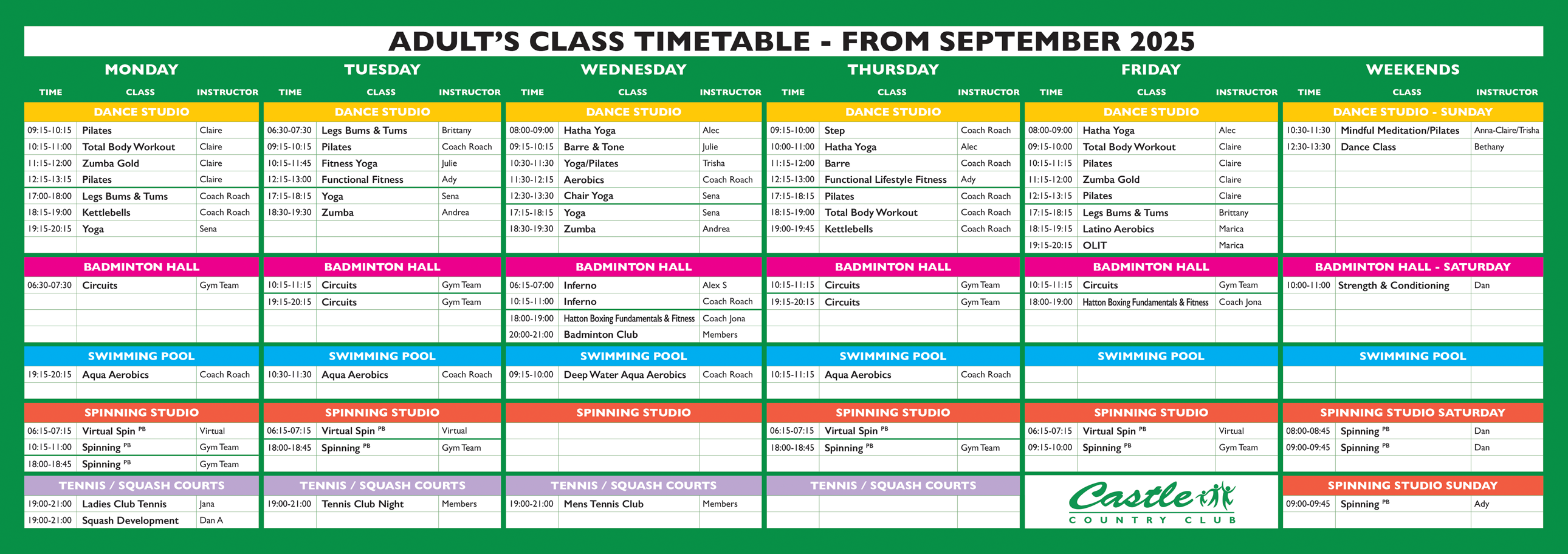 CCC Timetable Adults Sep 2025